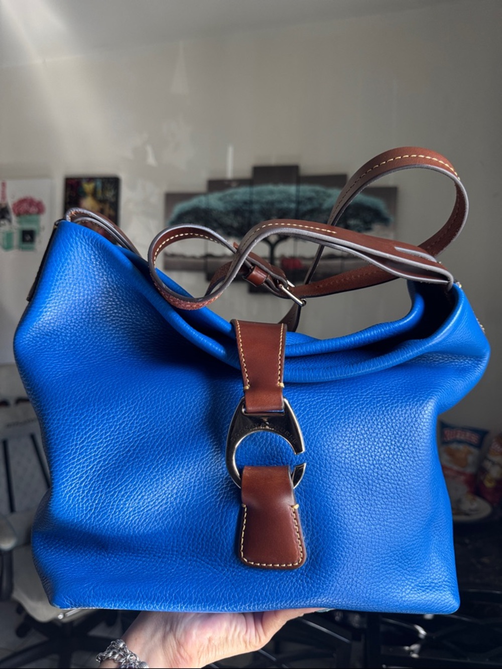 Dooney & Bourke Derby Pebble Crossbody Hobo bag